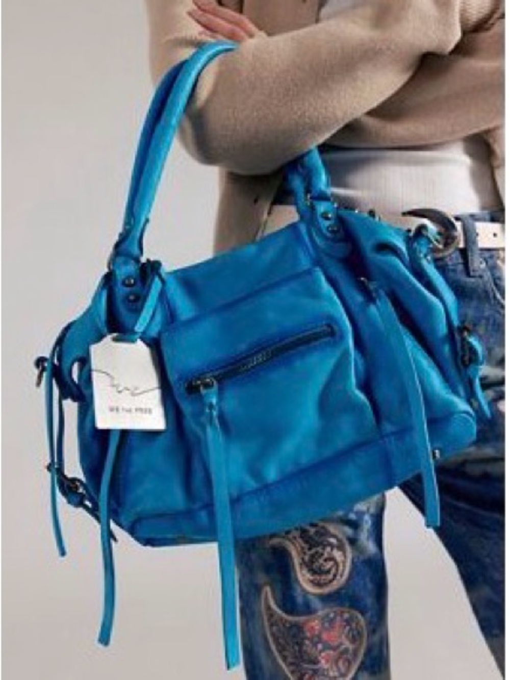 We The Free Baby Emerson Tote Bag in Cerulean Blue